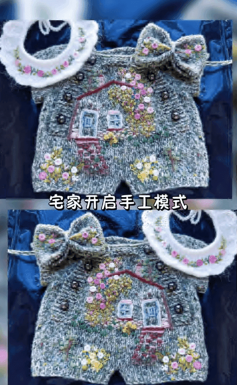 小房子和小花花,太可爱啦,完工啦~